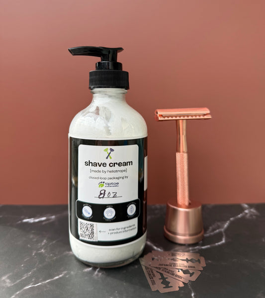 aloe + shea butter shaving cream